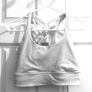 Lululemon bra white 8 long line